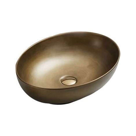 Mexen Iko Aufsatzwaschbecken 52 x 39 cm, Altgold - 22245253