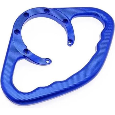 Poignée de passager pour réservoir de carburant, main courante de sécurité, finition argent, accessoire de fixation pour moto (1/4)