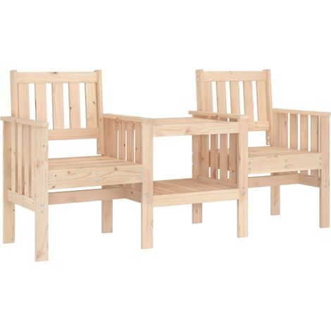 Maison Exclusive - Panca da Giardino con Tavolino 2 Posti Legno Massello di Pino