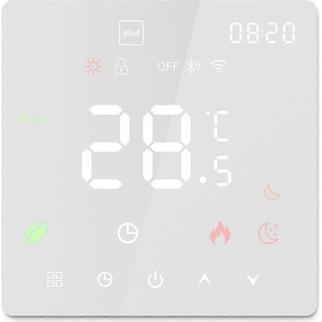WLAN-Thermostat mit Graffiti-Touchscreen, weiß, 16 A (1/5)