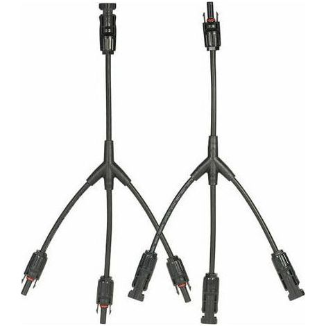 Adaptateur Connecteur Panneau Solaire MC4 Branche Y - 1 Paire M/FFF Et 1 Paire F/MMM - Pour Installation Photovoltaïque - 2 Pièces (1/5)