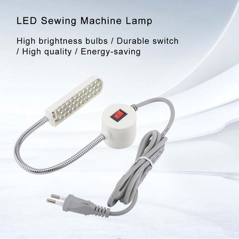 30-LED-Schwanenhals-Nähmaschinenleuchte, flexible Beleuchtung mit Magnetfuß für Nähmaschinen (1/5)