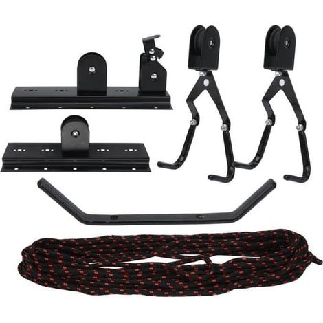 Porte-vélos de toit - VGEBY - Support de garage - Acier - 4 poulies - Capacité 40-60 kg (1/4)