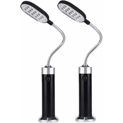 Lampes pour Barbecue Base MagnéTique LéGèRe pour Barbecue - Col de Cygne Flexible Une 360 DegréS Lot de 2 (1/5)
