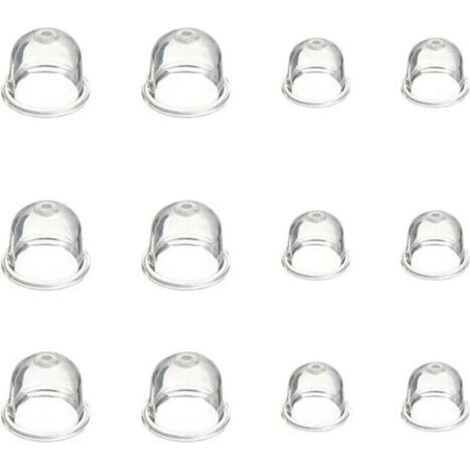 12 Pièces Carburateur Amorce Pompe Ampoule 19 mm et 22 mm Poire Pompe Amorcage Accessoires de Carburateur pour Debroussailleuse Tronçonneuse Souffleur Tondeuse (1/4)