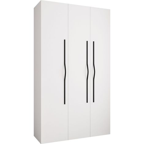 Armario Hartford 563, Blanco, 246x140x52cm, Puertas de armario: Con bisagras, Número de estantes: 0