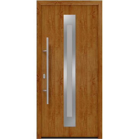 Hörmann Ecostar Haustür "ISOPRO IP 770S", golden oak, 110 x 210 cm (B x H), DIN Links