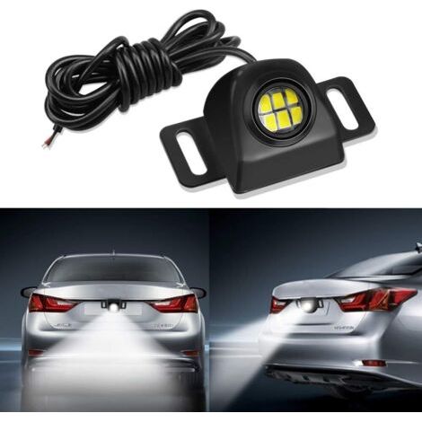 Feu de recul auxiliaire à LED, mini feu arrière universel anti-collision, éclairage de nuit, blanc 6 000 K, pour voiture et automobile (1/4)