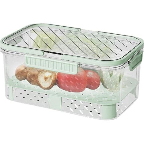 Boîte de conservation alimentaire portable - verte (1/5)