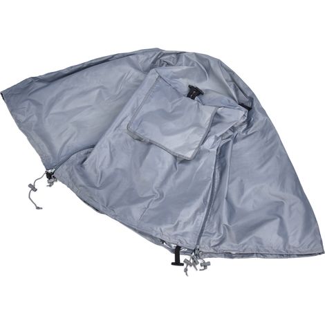 Housse de cage métallique pour chien (124,5 x 84 x 79 cm) - Imperméable, anti-UV et anti-poussière - Gris (1/5)