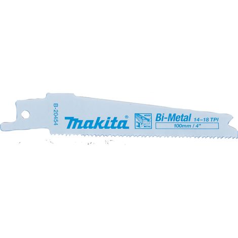 MAKITA B-20454 SIERRA DE SABLE 100MM PARA MADERA Y METAL 14/18TPI 5PCS