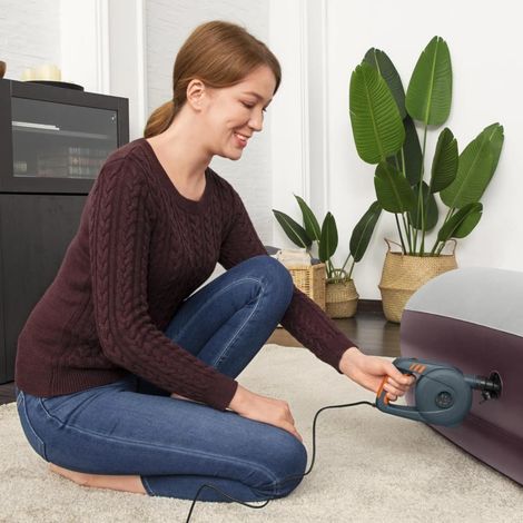 Bestway PowerGrip Elektrische Luftpumpe Schwarz und Orange (1/5)