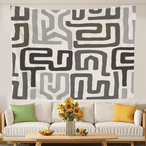 Tapisserie murale unique pour chambre à coucher, séchage rapide, idéale comme séparateur de porte ou rideau de salon. 180x150cm (1/5)