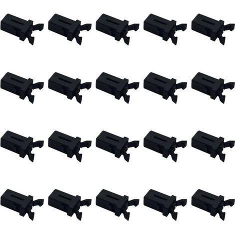 SABIR Loquets de Rechange en Plastique, 10 Pièces Poubelle en Plastique Verrouillage Auto-Verrouillage Remplacement du commutateur Prise Noir (1/5)