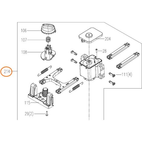 ORIGINAL WORX robot cortacésped WR167E conjunto motor cuchillas