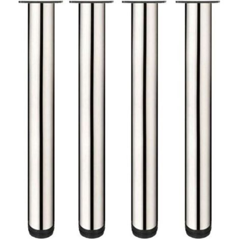 patas ajustables para muebles, patas de mesa de acero inoxidable con tornillos - 50 cm -Crezuo
