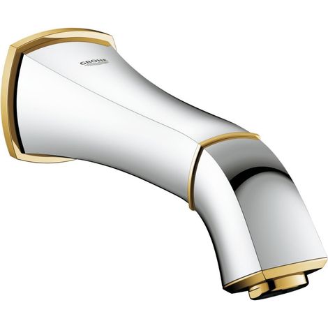 Grohe Grandera bec de baignoire, montage mural, saillie 177mm, Coloris: Chrome / Or - 13341IG0 (1/2)