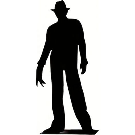 Figurines d'ombres décoratives de bureau pour Halloween, en métal avec revêtement en poudre, 15 cm (6 pouces), type C (1/5)