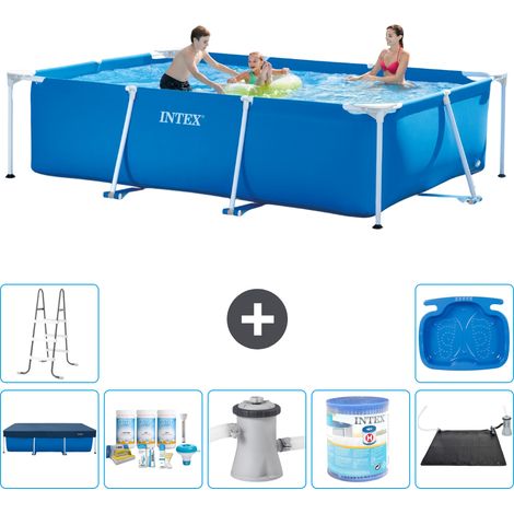 Intex Piscine Tubulaire Rectangulaire - 300x200x75 cm - 8-pièces S30164 (1/5)