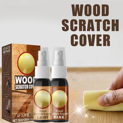 Holzpflegemittel, 2 Stück, 30 ml, Kratzerreparatur für Holzmöbel, Tische, Betten und Parkettböden (1/3)