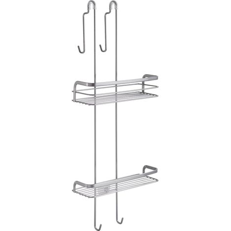 Étagère de douche à suspendre avec protection en silicone Argenté (1/5)