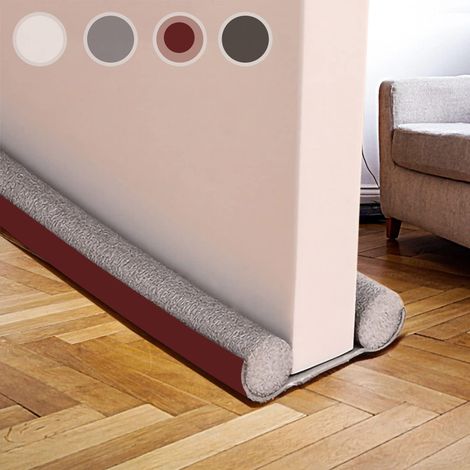 Boudin de Porte 94 cm, Joint Double pour Bloqueur de Bruit, Coupe-Vent et Bouchon de Ventilation (Brun) (1/5)