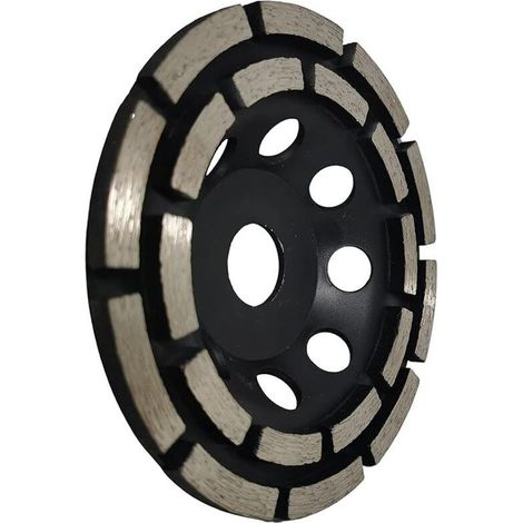 Disque diamant pour meuleuse 125mm – Alésage 22,23mm – Double rangée pour ponçage béton, carrelage et chape – Compatible meuleuses angles (1/5)
