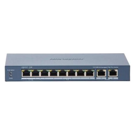Hikvision DS-3E0310HP-E(C) Switch PoE 8 Ports Fast Ethernet