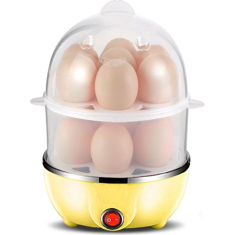 Cuiseur À Œufs Électrique - Capacité 14 Unités - Pour Œufs Durs Moelleux Poachés Brouillés Omelettes Légumes Cuits À La Vapeur Fruits De Mer Raviolis - 350 W (1/5)