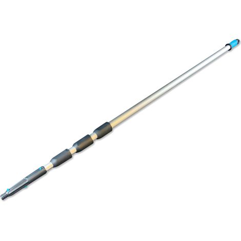 Perche manche télescopique aluminium pour raclette lave-vitre Moerman - Quantité x 1 - Longueur 1,25 m à 5,00 m
