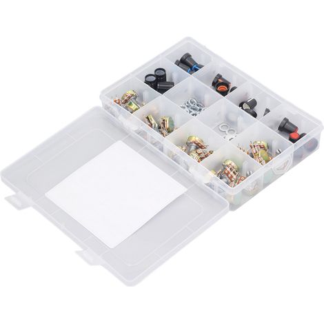Kit de 75 potentiomètres rotatifs B5K à B100K avec accessoires pour Arduino et projets DIY (1/5)