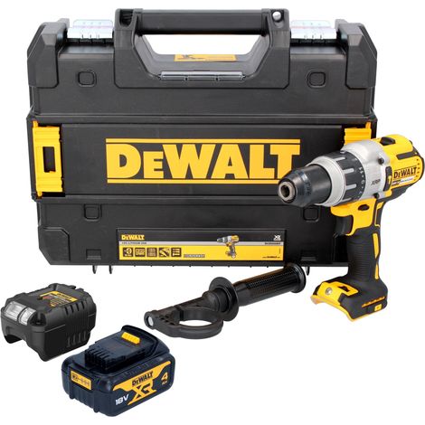 DeWalt DCD 996 18 V Brushless Li-Ion Perceuse visseuse à percussion sans fil à 3-étapes avec boîtier TSTAK + 1x Batterie DCB 184 2,0 Ah + Chargeur DCB 115 (1/5)