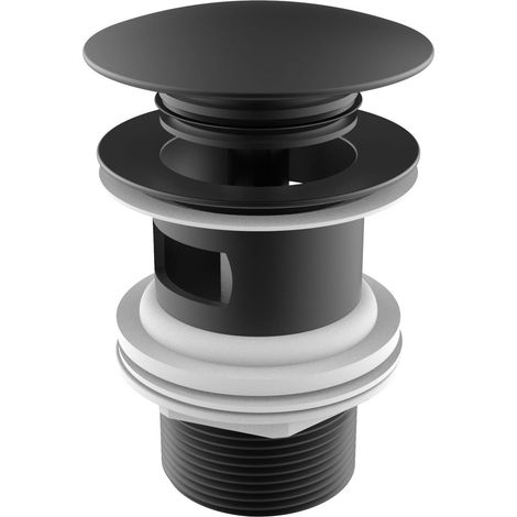 Desagüe universal Click-clack. Tapón 65 Ø AQUA - ROCA Color: Negro titanio cepillado