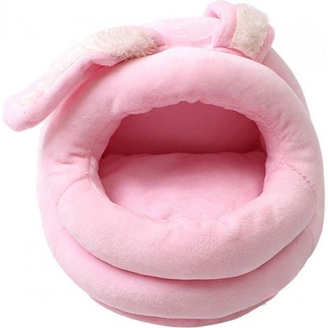 Maison chaude pour hamster, jolie maison pour cochon d'Inde, nid pour hamster et hérisson.-M Rabbit