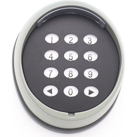 Metal Keypad for Gate Opener, 433MHz Rolling Code Keypad, High Quality Garage Door Access Control Keypad, Black