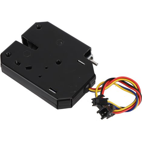 Serrure électromagnétique 12V 2A pour armoire de contrôle en acier noir (1/5)