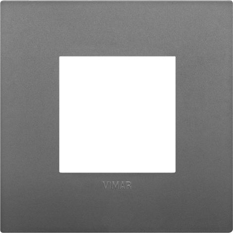 Placca Classic 2M grigio scatola rotonda Vimar Arkè 19642.72