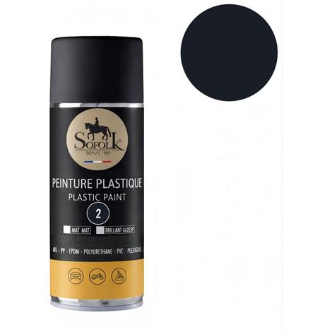 Peinture Plastique haute résistance : intérieur et extérieur SOFOLK - 2-GRAPHITE MAT - Aérosol 400ml