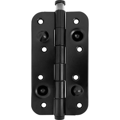 bisagra antipalanca 150-80 sin remate cantos redondos acabado negro