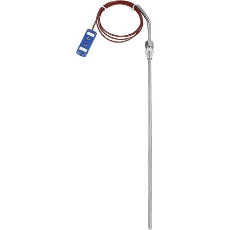NTC-Temperatursensor -200 °C -350 °C, T-Gewinde, 1/8 Zoll Durchmesser, 5 x 330 mm, mit P