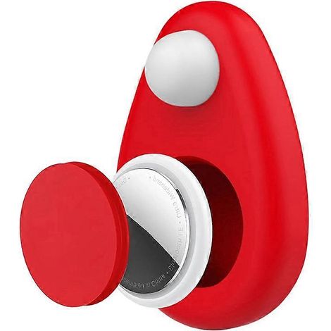 Étui étanche en silicone pour enfant, avec épingle, pour traceur GPS caché (rouge). (1/5)