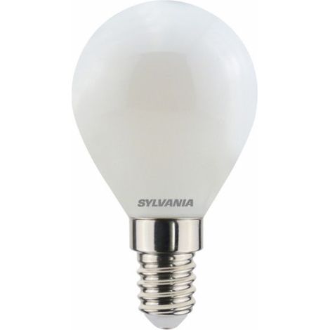 AMPOULE RÉTRO SPHÉRIQUE LED TOLEDO SATINÉE E14 SYLVANIA 4,5W 470LM - BLANC CHAUD 827 29536 (1/5)