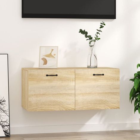 Wandschrank Sonoma-Eiche 80x36,5x35 cm Holzwerkstoff