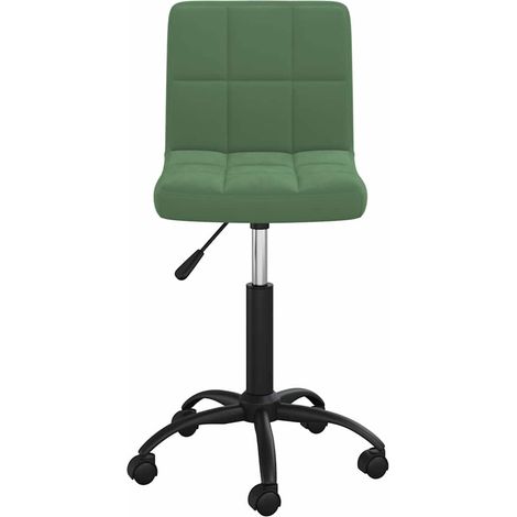 Maison Exclusive - Sedia da Pranzo Girevole Verde Scuro in Velluto (1/5)