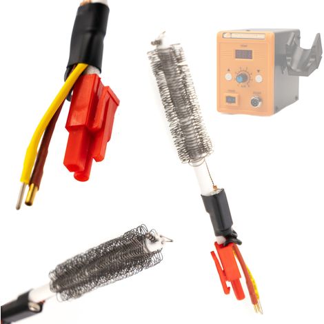 Elemento Riscaldante per Stazione Saldante Hot-Air 858D – Solido e Durevole  Cavo Sensore Temperatura  Compatibile con Rosfix 858D/8586