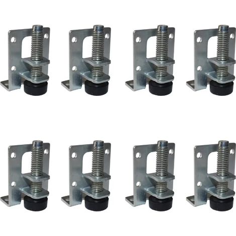 Lot de 8 kits de vérins Vérin pour meuble, Pieds de Nivellement Robustes, Niveleurs Meubles Robustes, Pied Meuble Reglable pour Tables, étagères, Placards, établi
