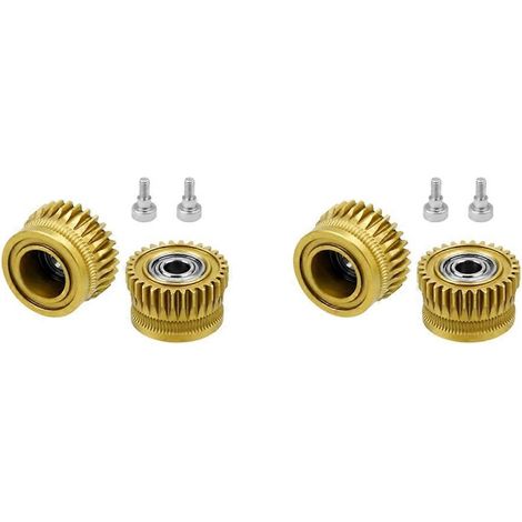 2 Stück Zahnradsätze für K1C Extruder, Vollmetall-Filamentantriebszahnräder für Creality K1 Max K1 Extruder, DLC-beschichtet (1/5)