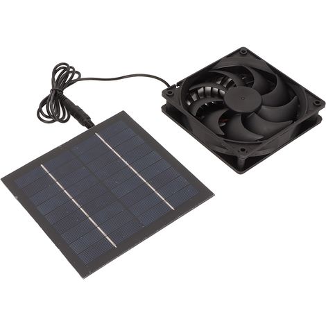 5-Watt-Solar-Hundehütte für Hühnerställe, Zwinger oder Tierunterkünfte Photovoltaik-Ventilator mit Panel kompakte Größe Belüftung und Wärmeableitung (1/5)