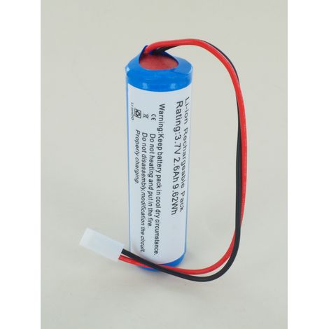 Batterie 3.6V 2.6Ah Li-Ion avec PCB & connector molex, UN38.3