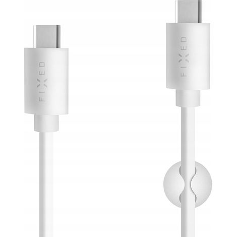 Cable USB tipo C fijo - Cable USB tipo C de 2 m blanco, 1 unidad. (1/5)